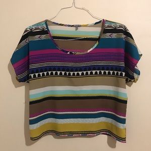 Cute Multi Colored Crop Top